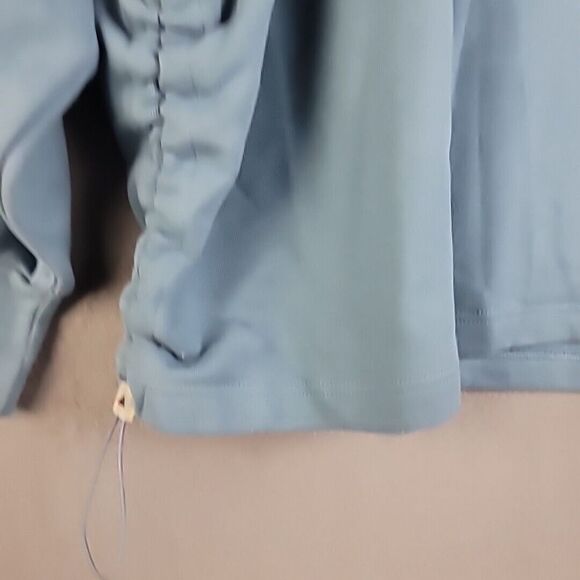 Adidas Blue‎ French Terry Cinch Pullover Hoodie Size Small NWT - Picture 7 of 11